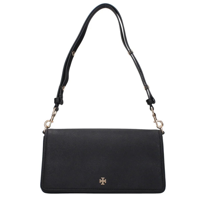 Tory Burch Black Leather Shoulder Bag