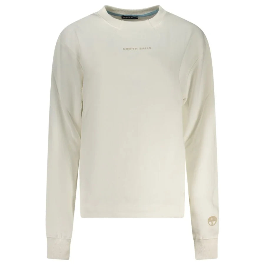 North Sails White Cotton Women Sweatshirt