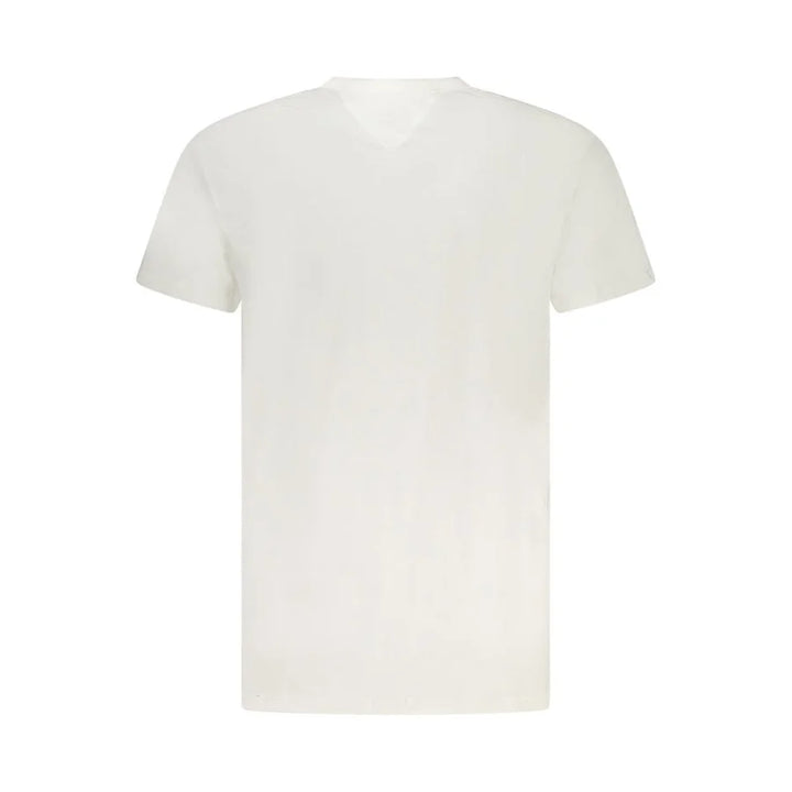 Tommy Hilfiger White Cotton Men T-Shirt