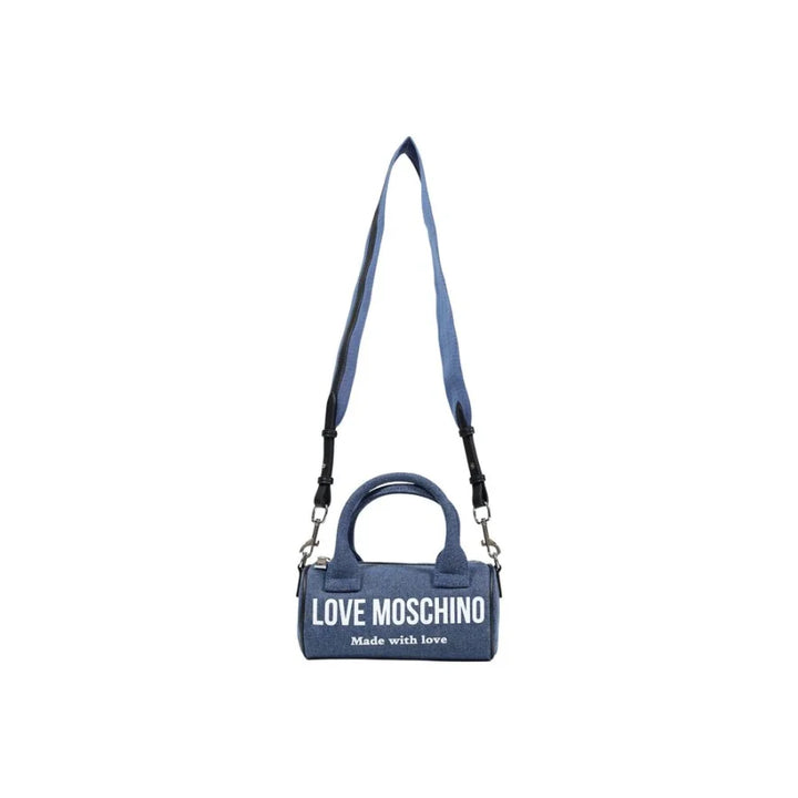 Love Moschino Blue Cotton Handbag