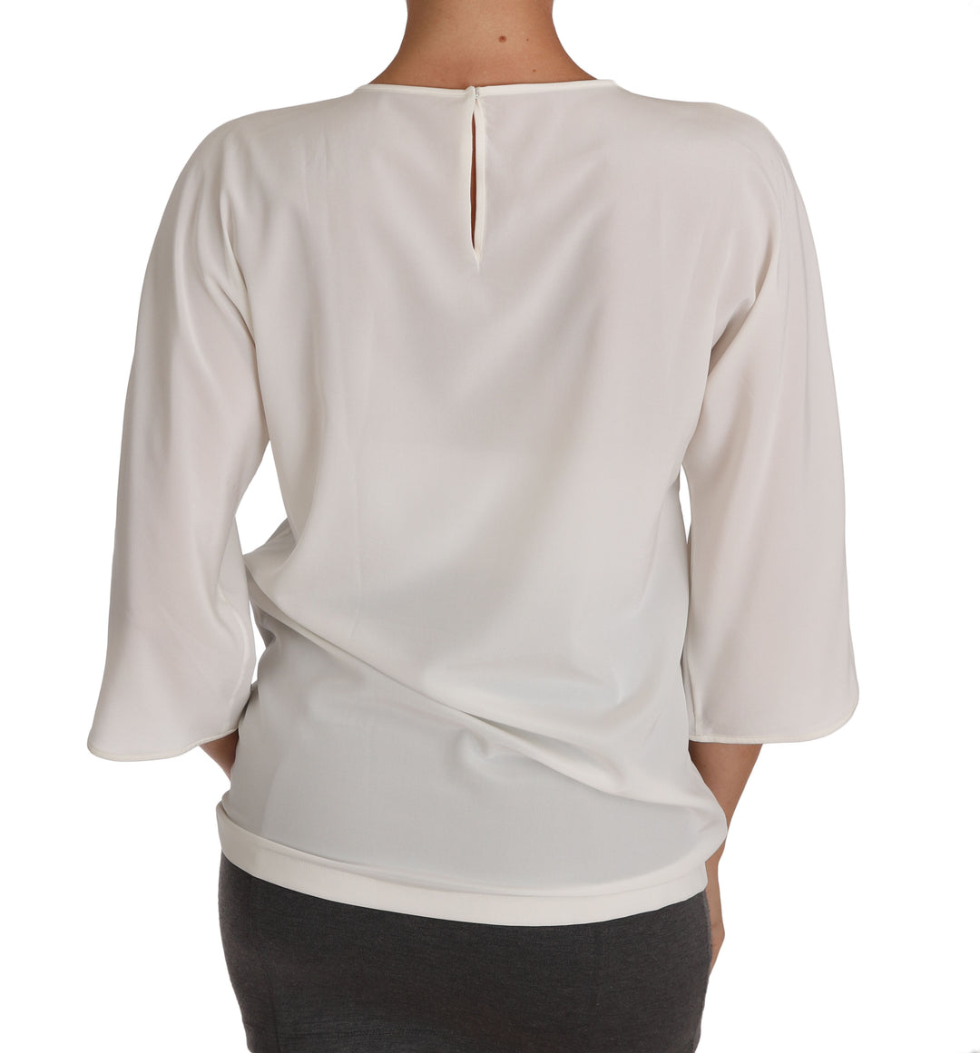 Dolce &amp; Gabbana White Silk 