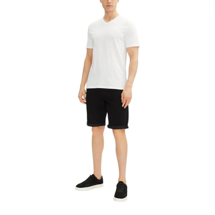 Calvin Klein Jeans Black Cotton Bermuda Shorts