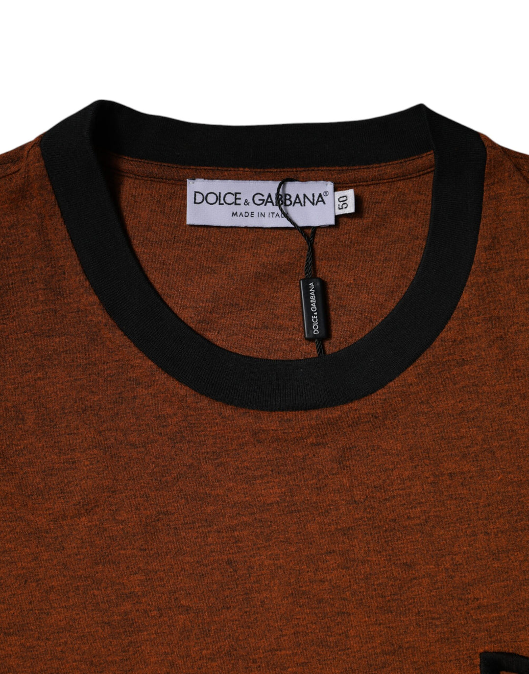 Dolce &amp; Gabbana Brown DG Logo Polyester Crew Neck T-shirt