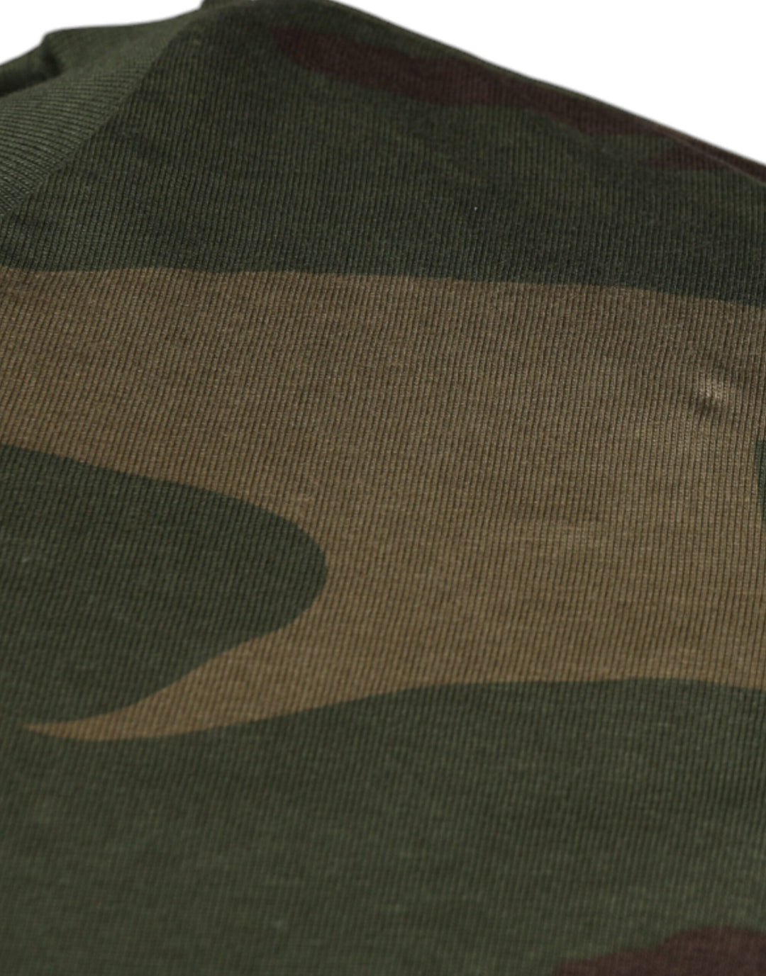Dolce &amp; Gabbana Multicolor Camouflage Cotton Crew Neck T-shirt