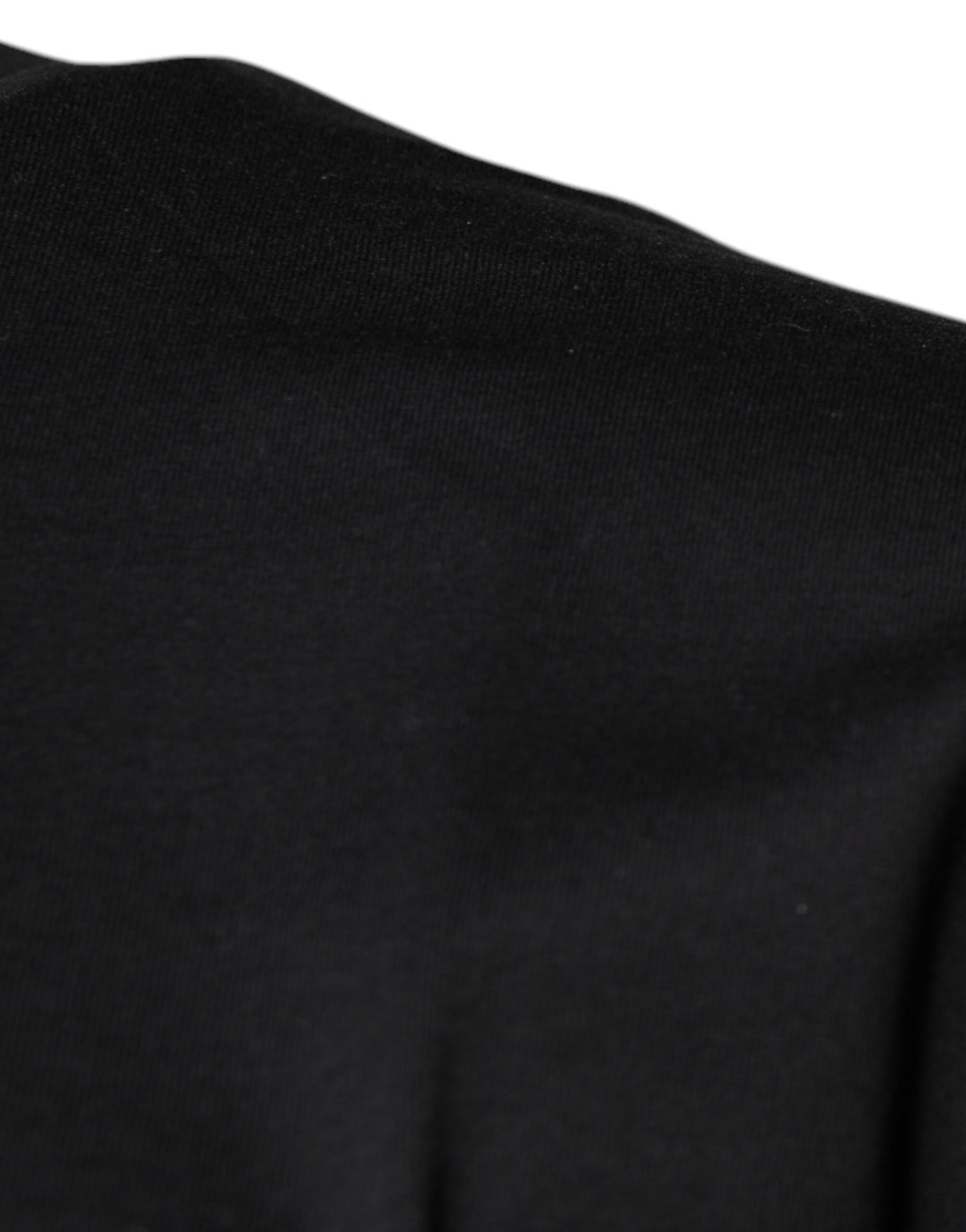 Dolce &amp; Gabbana Black DG Logo Print Cotton Crew Neck T-shirt