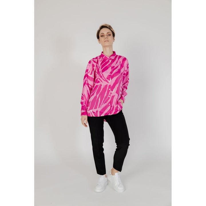 Only Pink Polyester Blouse
