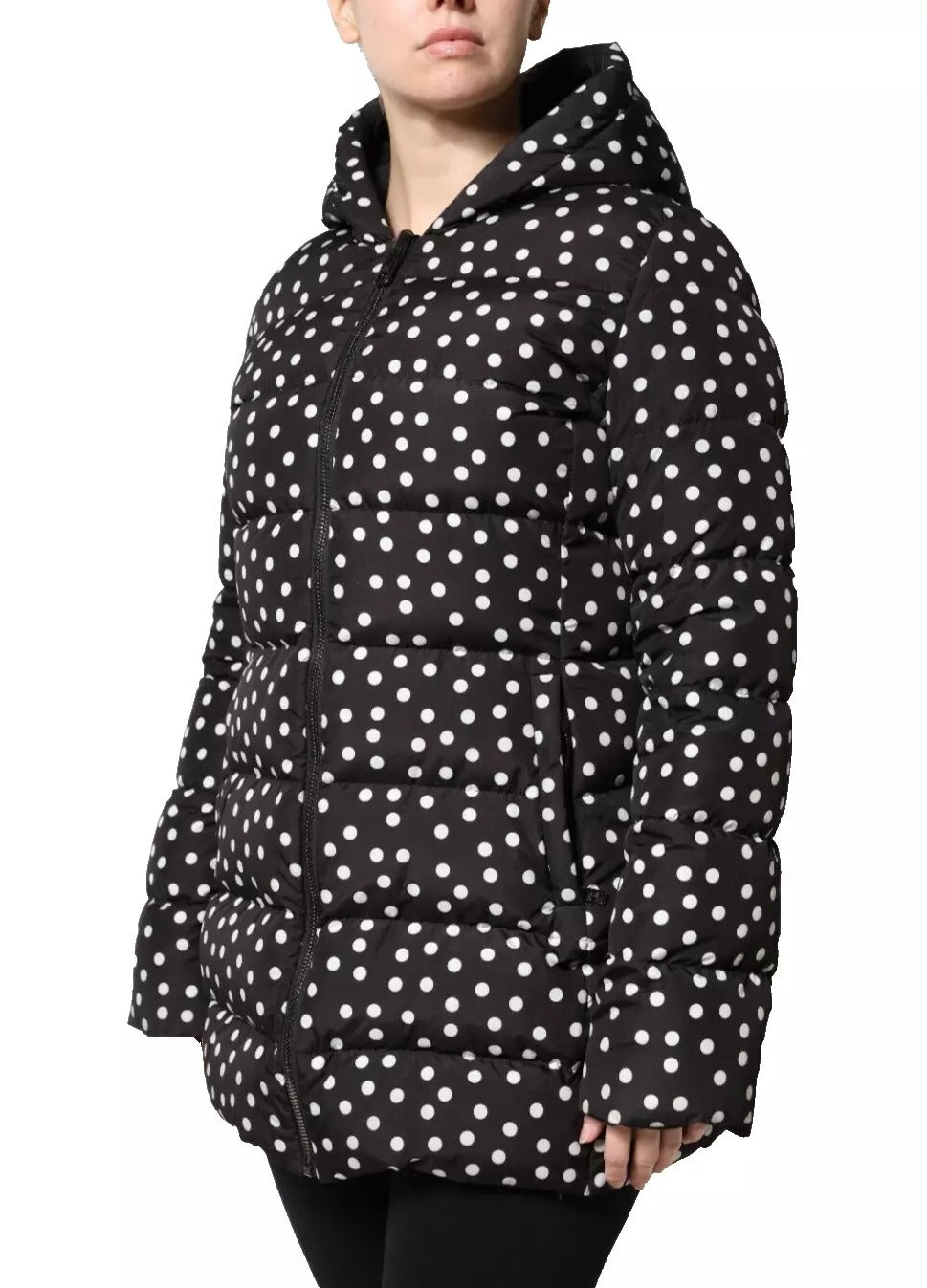 Dolce &amp; Gabbana Black Polyester Hooded Reversible Jacket