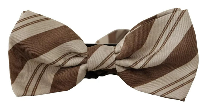 Dolce &amp; Gabbana Multicolor Patterned Adjustable Neck Bow Tie Men