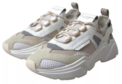 Zapatillas deportivas Dolce &amp; Gabbana Daymaster de piel en blanco y beige