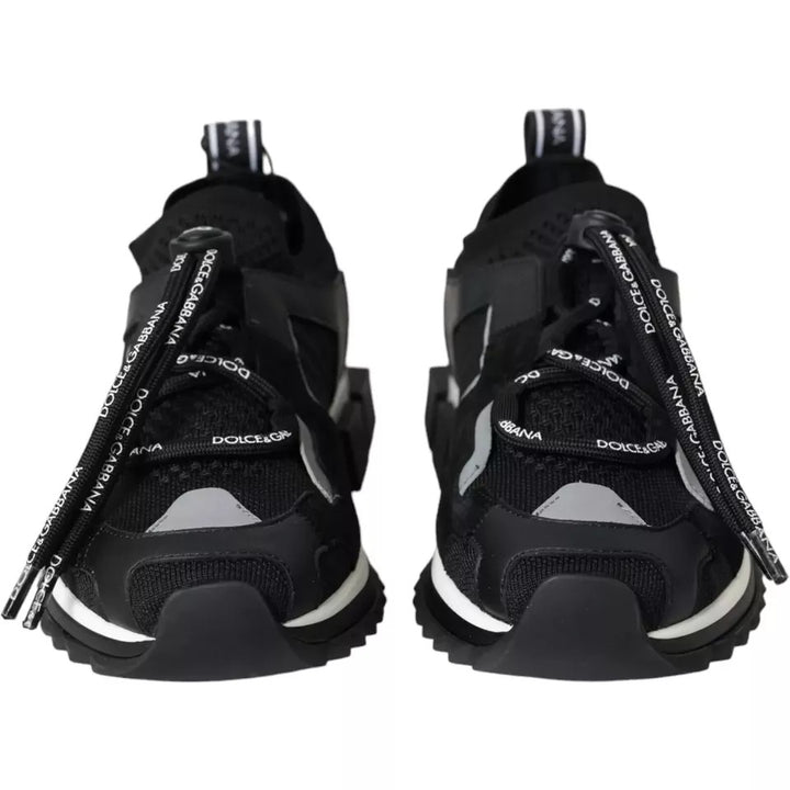 Baskets Sorrento noires Dolce &amp;amp; Gabbana, logo tendance