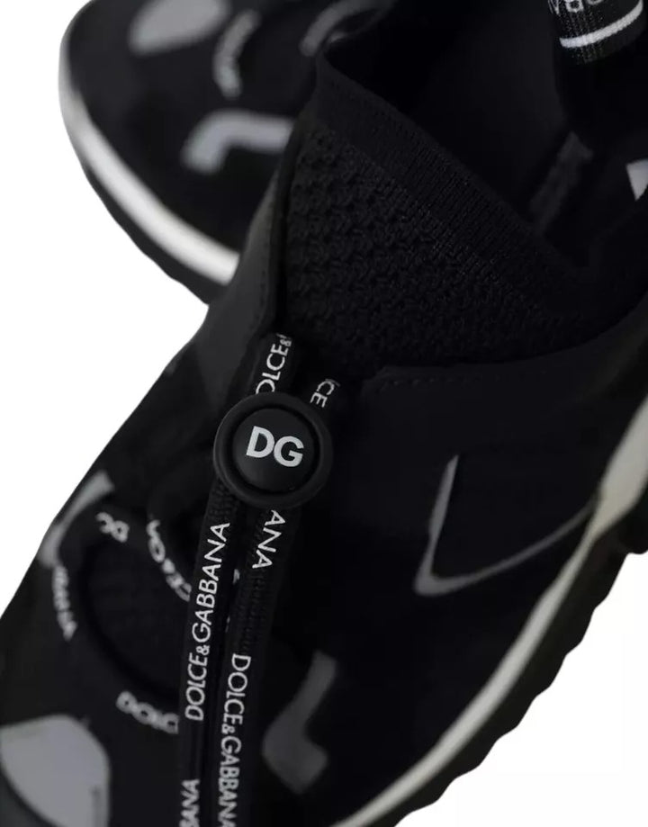 Baskets Sorrento noires Dolce &amp;amp; Gabbana, logo tendance