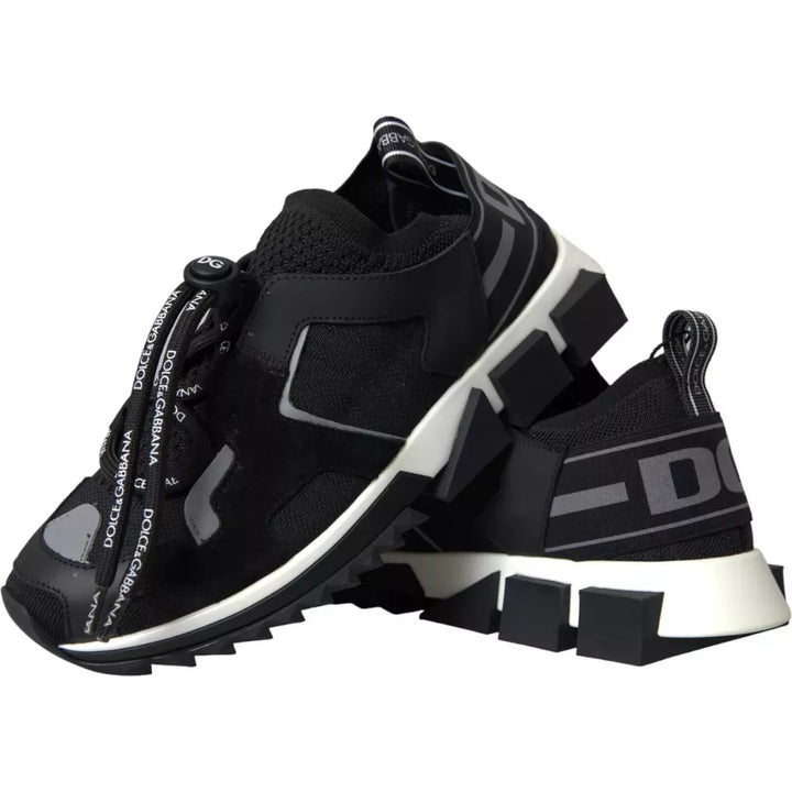 Baskets Sorrento noires Dolce &amp;amp; Gabbana, logo tendance