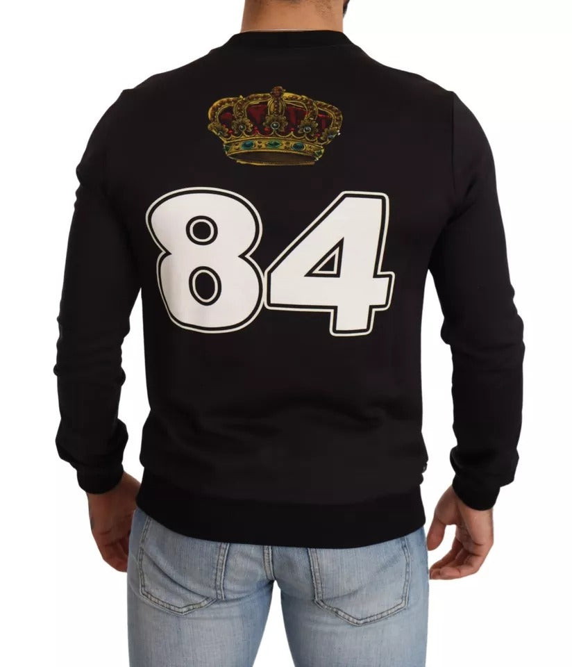 Dolce &amp; Gabbana Black Cupid Print Hoodie Sweatshirt Sweater