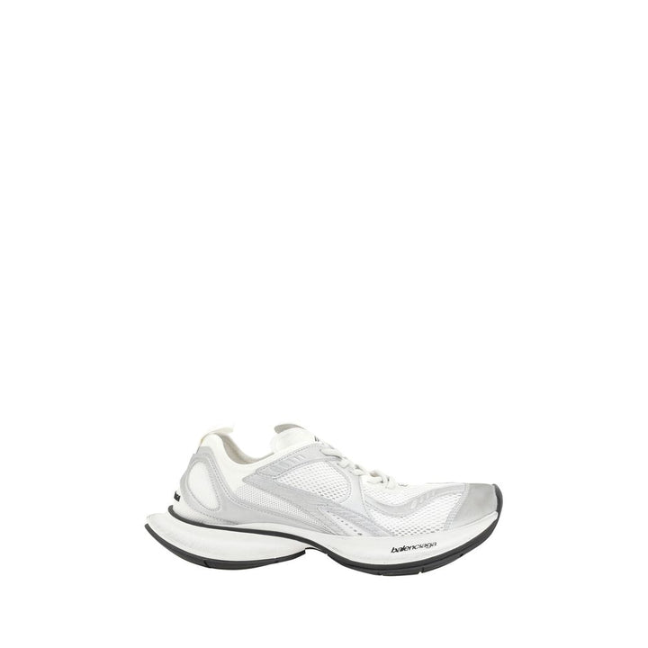 Balenciaga White Polyurethane Athletic Sneakers