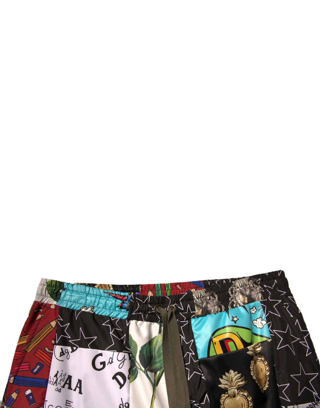 Dolce &amp; Gabbana Multicolor Patchwork Cargo Bermuda Shorts