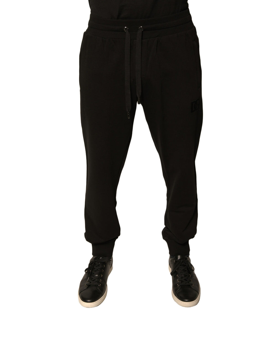 Dolce &amp; Gabbana Black Cotton Jogger Men Sweatpants Pants