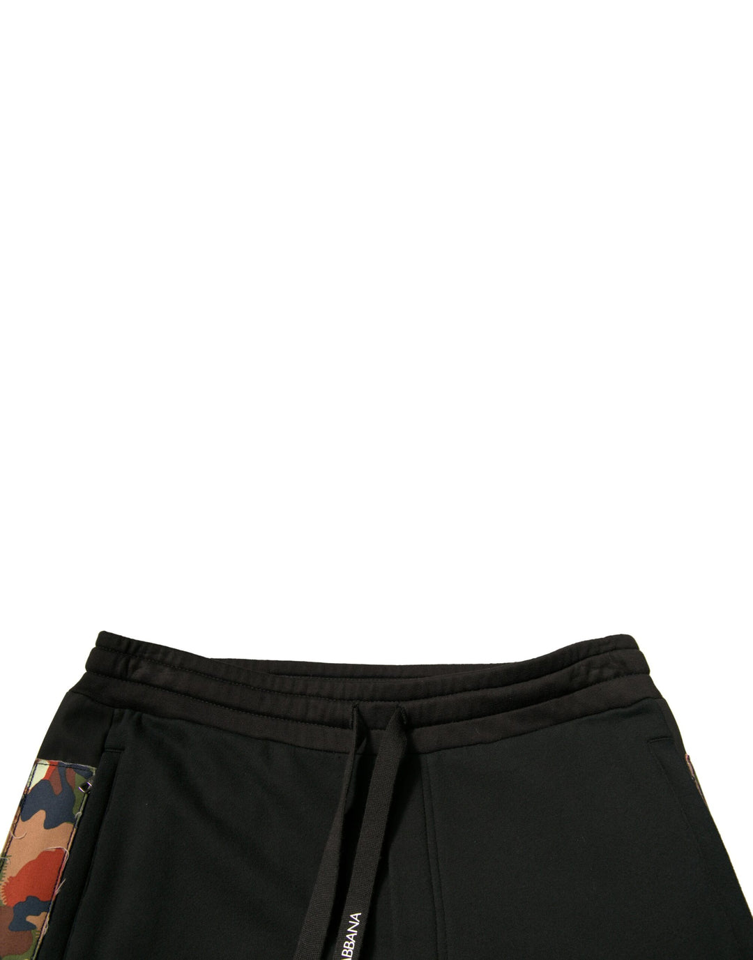 Dolce &amp; Gabbana Black Cotton Jogger Cargo Sweatpants Pants