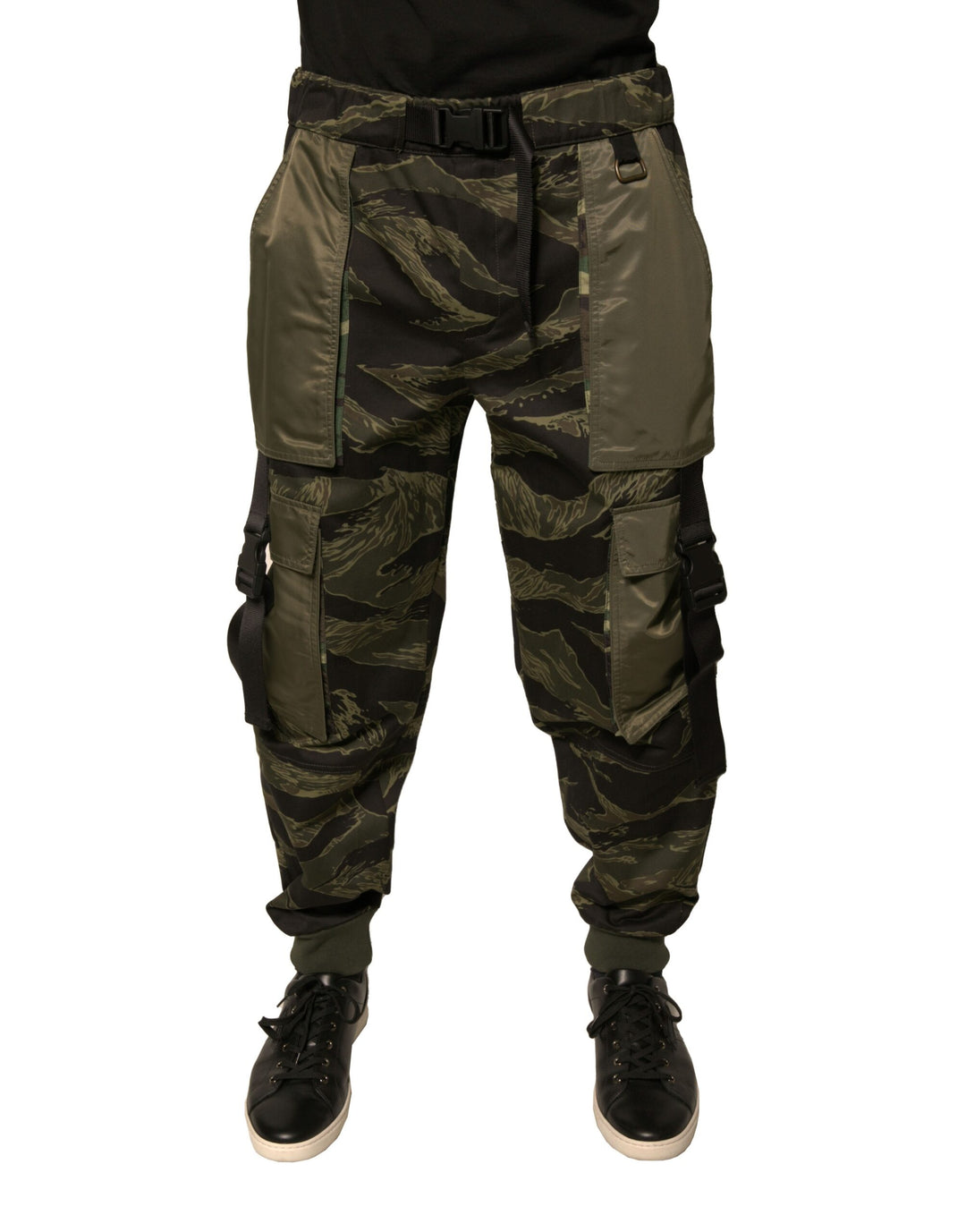 Dolce &amp; Gabbana Green Cotton Jogger Cargo Pants