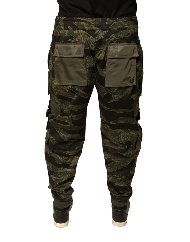 Dolce &amp; Gabbana Green Cotton Jogger Cargo Pants