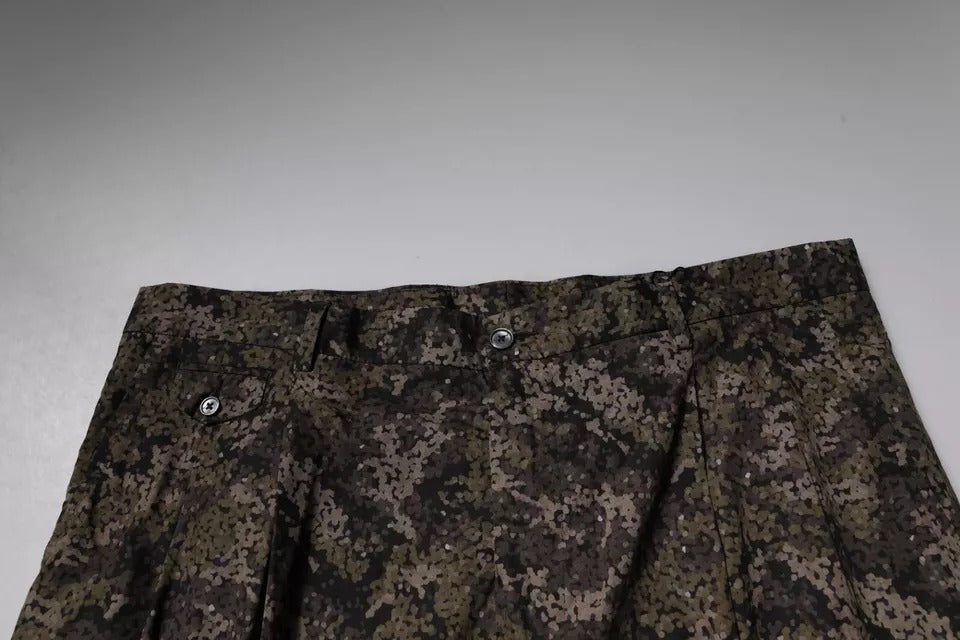 Pantalones de vestir de camuflaje multicolor para hombre de Dolce &amp;amp; Gabbana