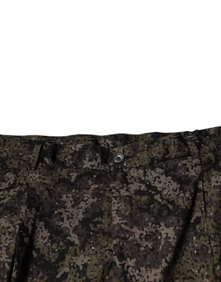 Pantalones de vestir de camuflaje multicolor para hombre de Dolce &amp;amp; Gabbana