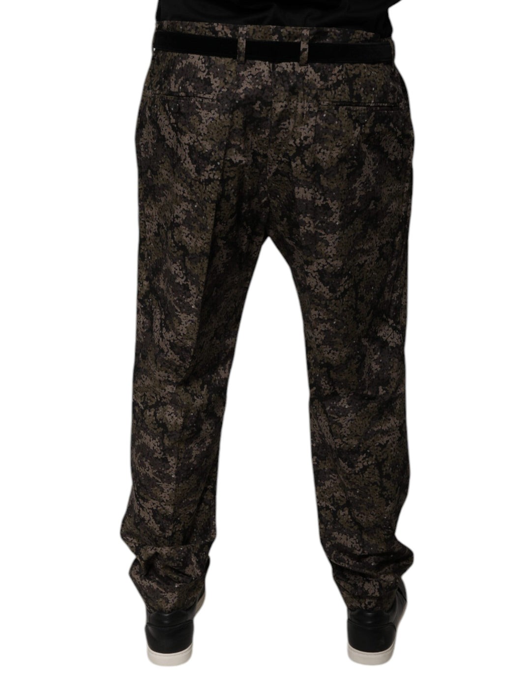 Pantalones de vestir de camuflaje multicolor para hombre de Dolce &amp;amp; Gabbana