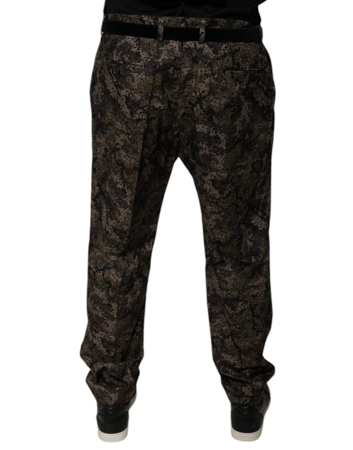 Pantalones de vestir de camuflaje multicolor para hombre de Dolce &amp;amp; Gabbana