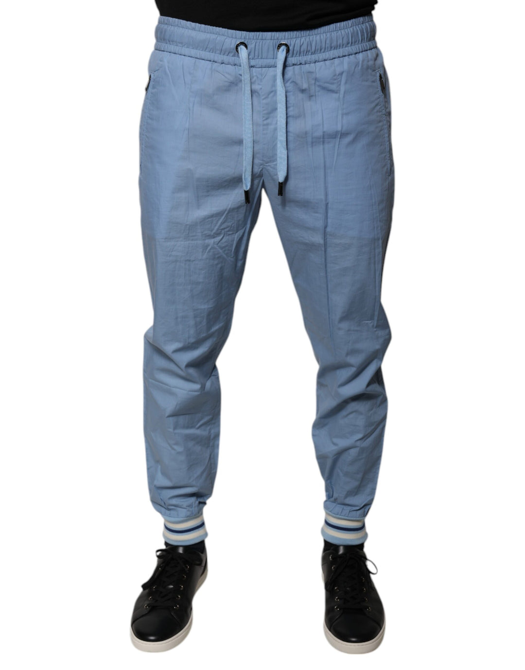 Pantalon de jogging en coton bleu Dolce &amp;amp; Gabbana