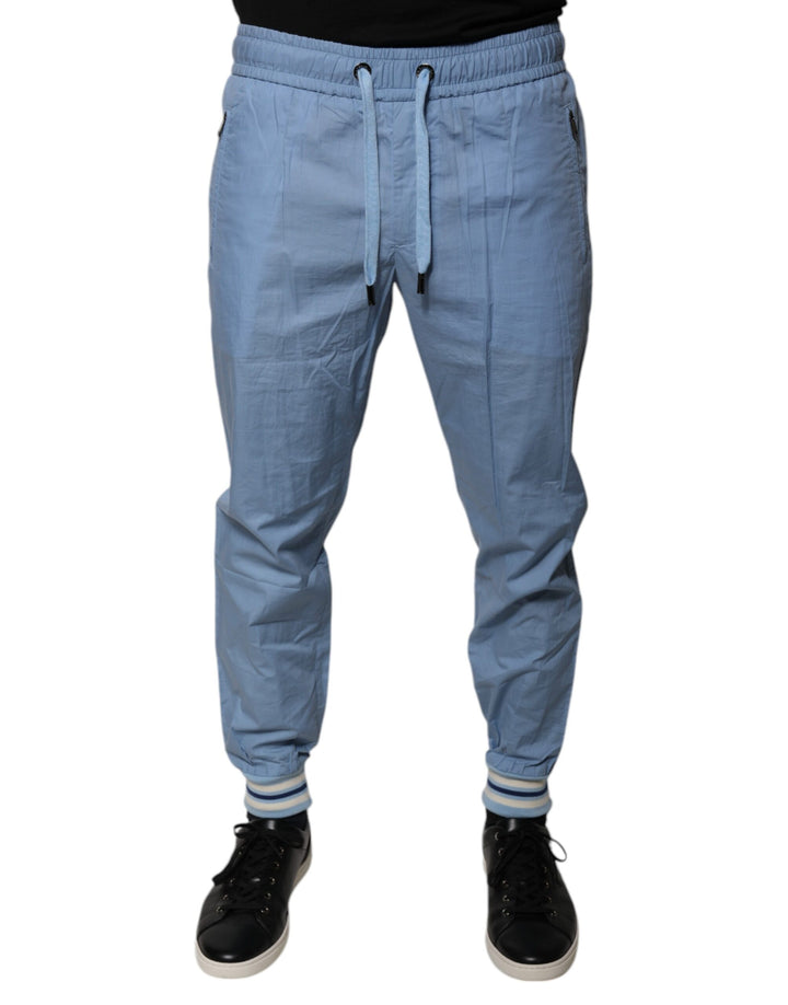 Pantalon de jogging en coton bleu Dolce &amp;amp; Gabbana