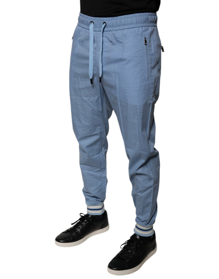 Pantalon de jogging en coton bleu Dolce &amp;amp; Gabbana