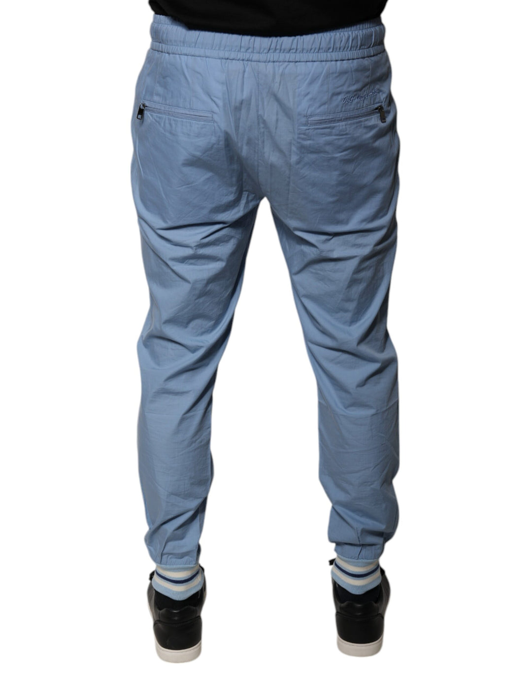 Pantalon de jogging en coton bleu Dolce &amp;amp; Gabbana
