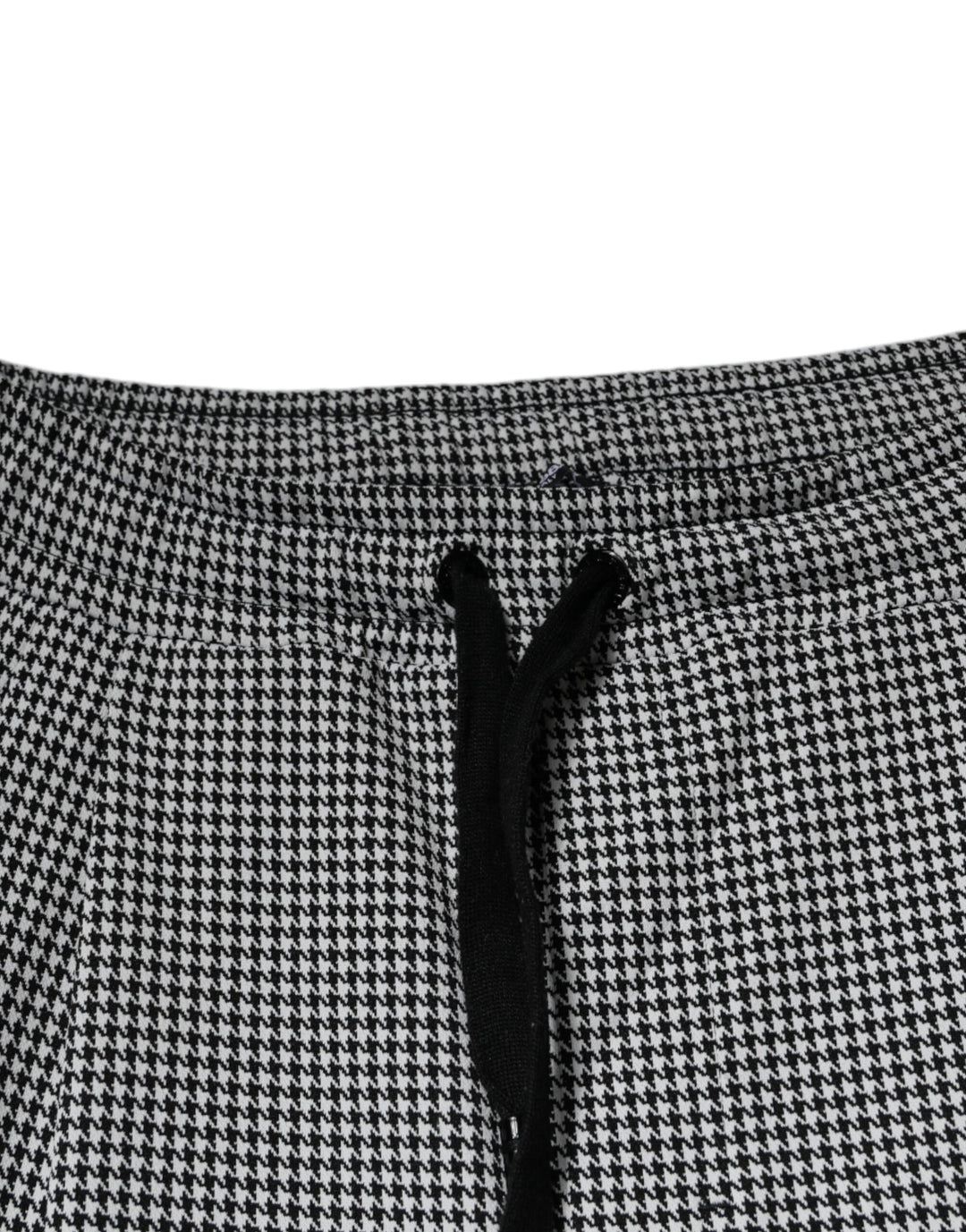 Dolce &amp; Gabbana Black White Houndstooth Skinny Dress Pants