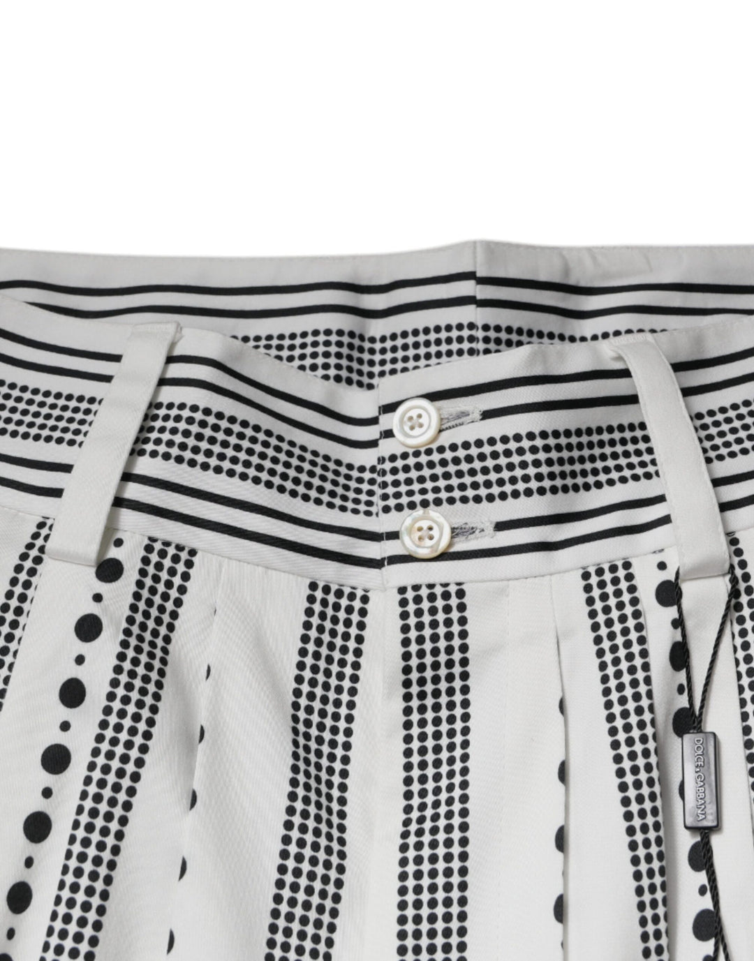 Pantalon habillé droit blanc Dolce &amp; Gabbana