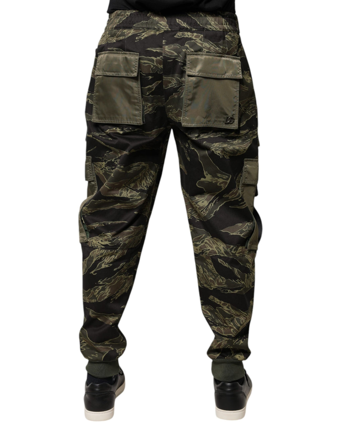 Pantalon cargo en coton vert Dolce &amp;amp; Gabbana