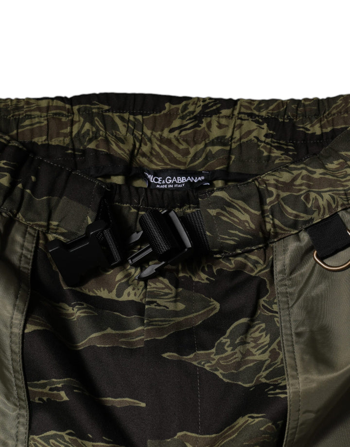Pantalon cargo en coton vert Dolce &amp;amp; Gabbana