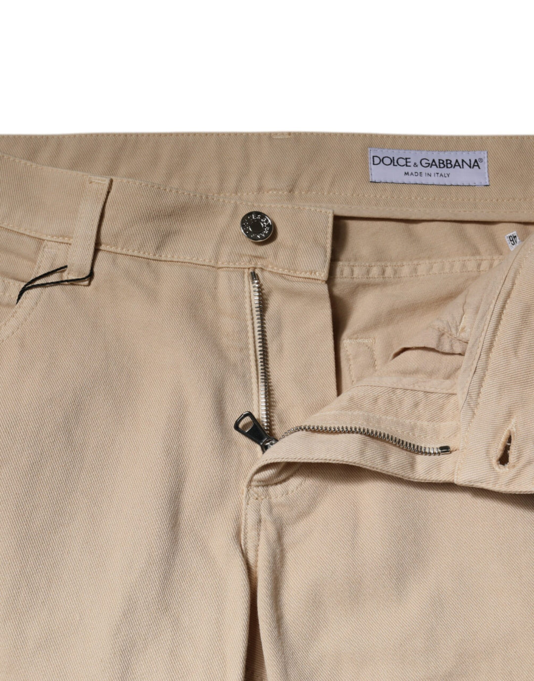Jean en denim beige extensible pour homme Dolce &amp;amp; Gabbana