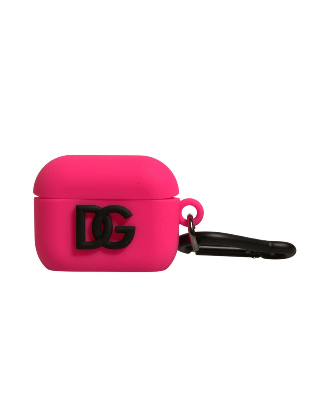 Étui pour Airpods Dolce &amp;amp; Gabbana en caoutchouc de silicone rose avec logo en relief