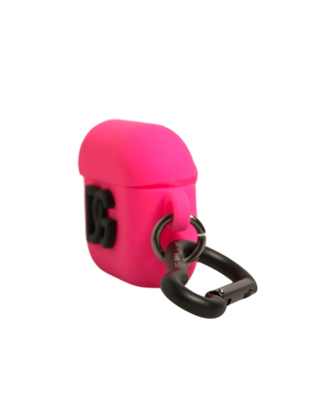 Étui pour Airpods Dolce &amp;amp; Gabbana en caoutchouc de silicone rose avec logo en relief
