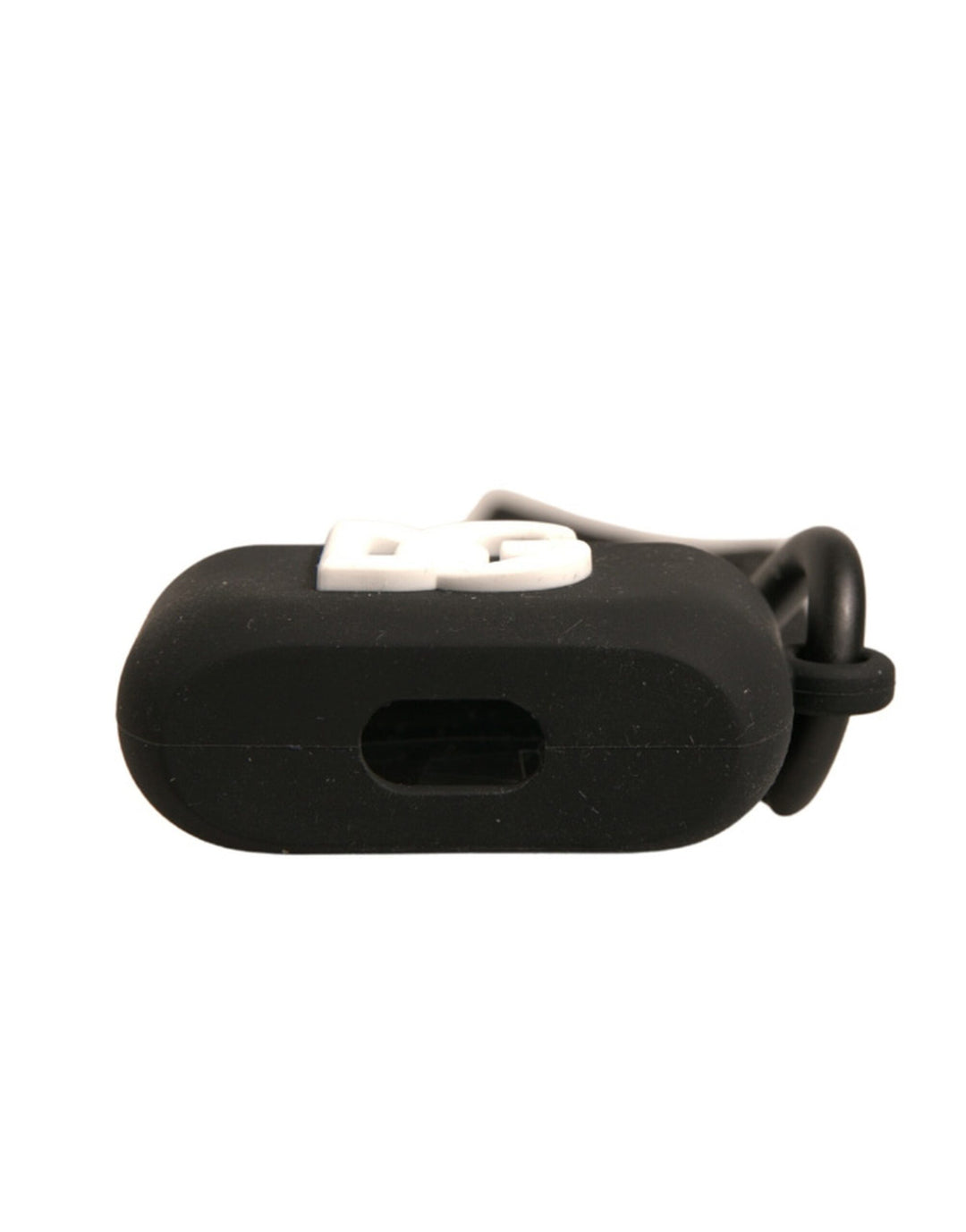Étui pour Airpods Dolce &amp;amp; Gabbana en caoutchouc de silicone noir avec logo en relief