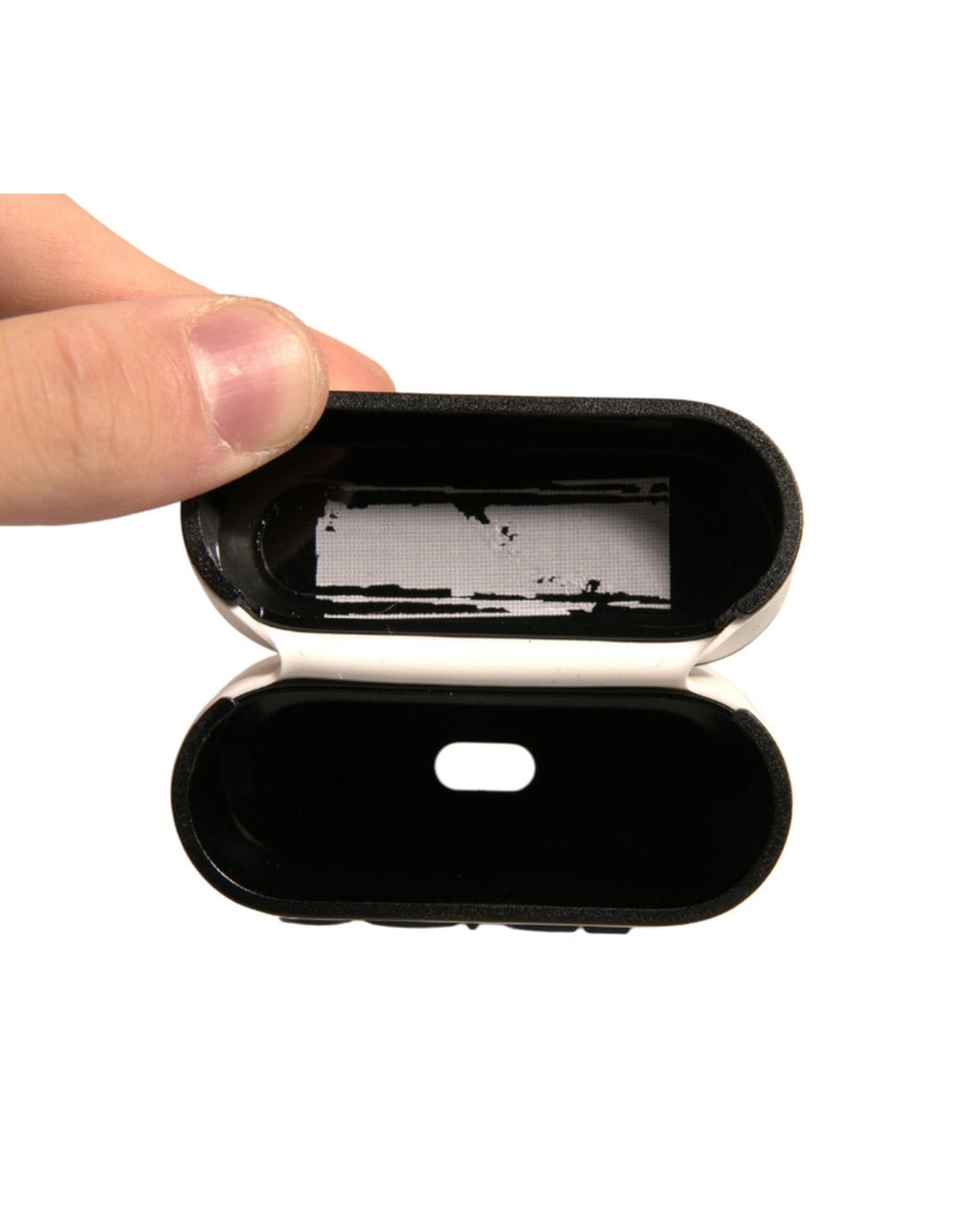 Étui pour Airpods Dolce &amp; Gabbana en PVC blanc avec logo en relief