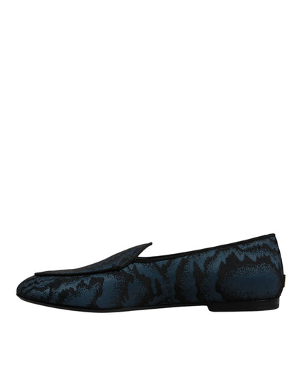 Mocassins Dolce &amp; Gabbana bleus et noirs pour hommes