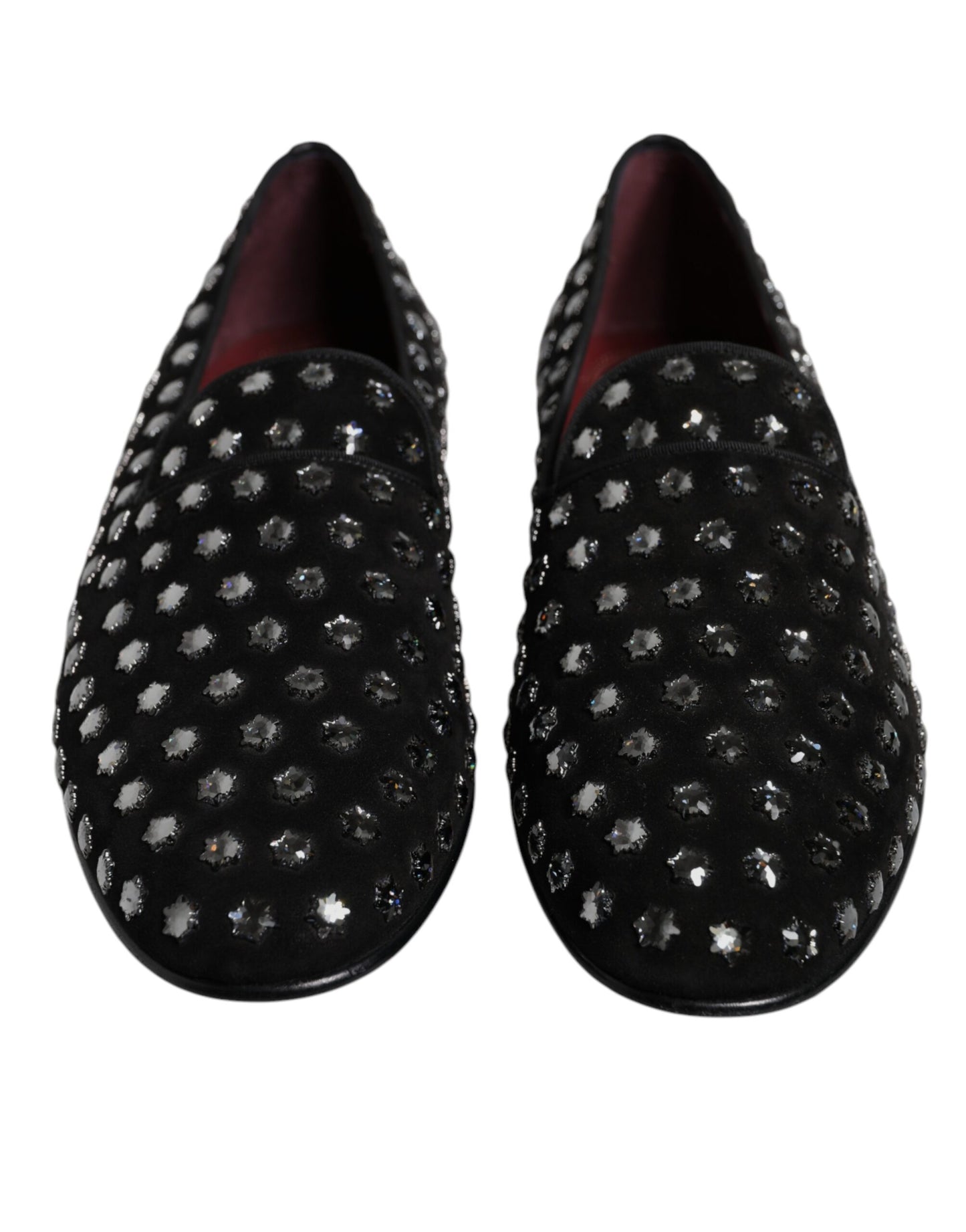 Mocassins noirs ornés de cristaux Dolce &amp; Gabbana