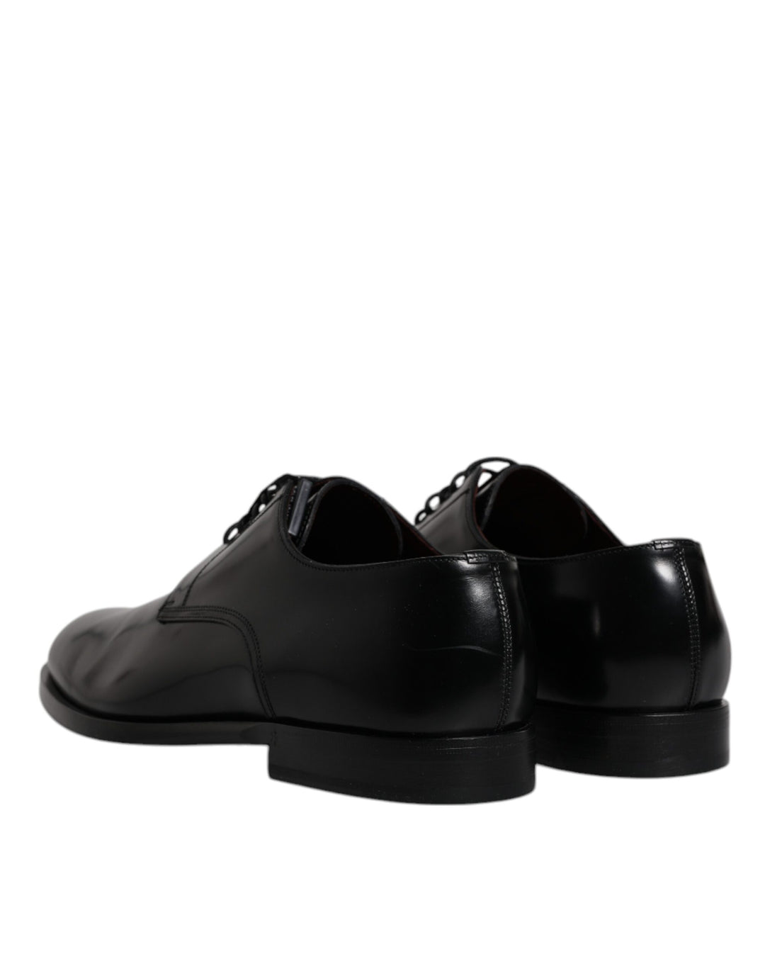 Zapatos Derby de vestir formales con cordones de piel de becerro negra de Dolce &amp;amp; Gabbana