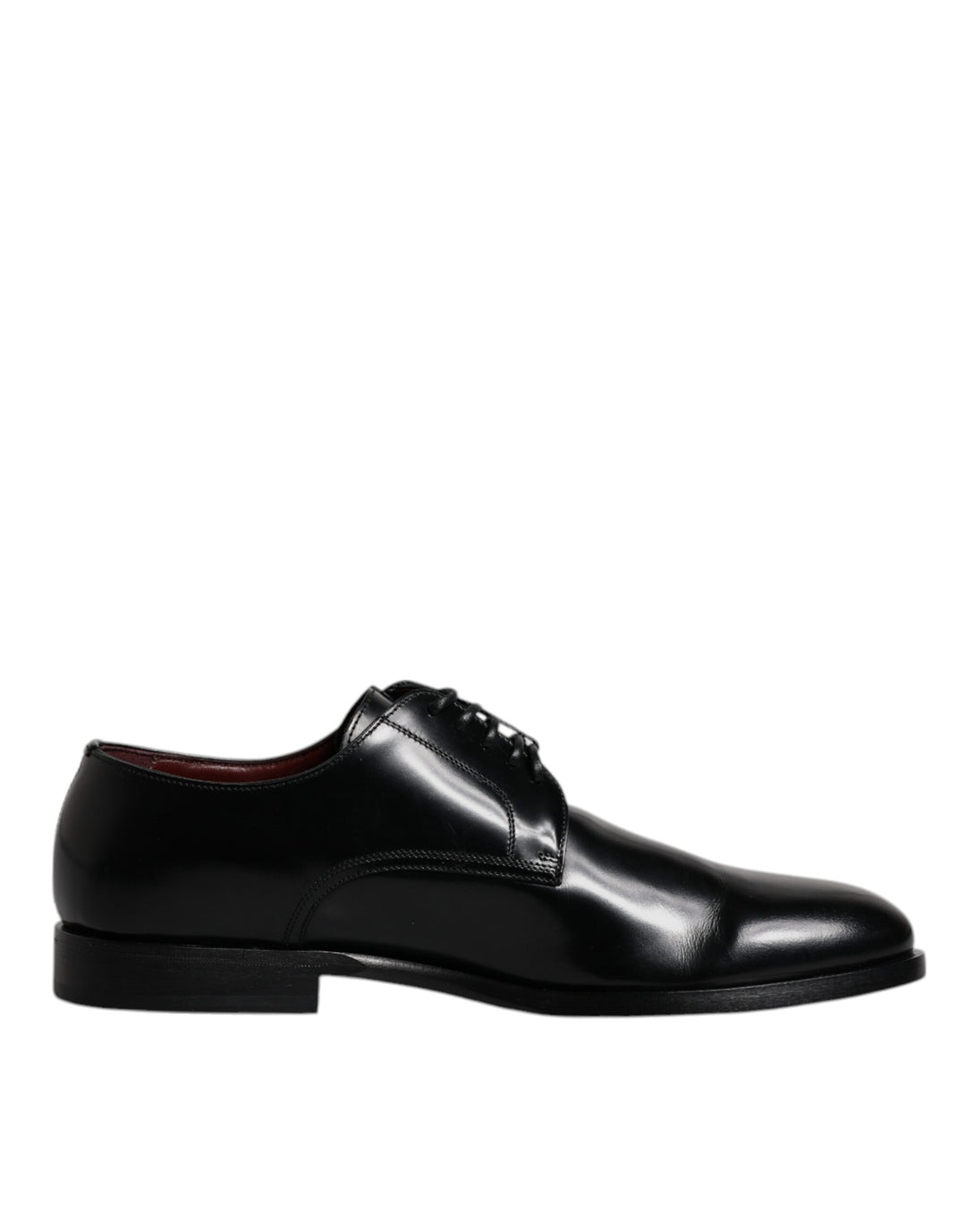 Zapatos Derby de vestir formales con cordones de piel de becerro negra de Dolce &amp;amp; Gabbana