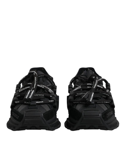 Baskets basses noires à lacets Dolce &amp; Gabbana Space