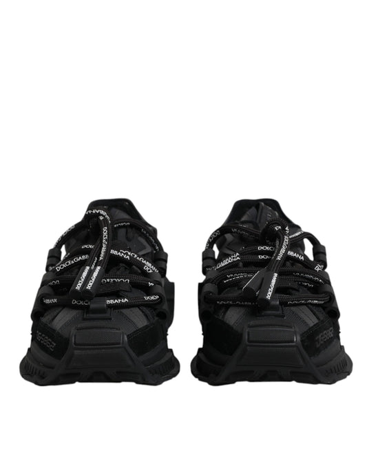 Baskets basses noires à lacets Dolce &amp; Gabbana Space