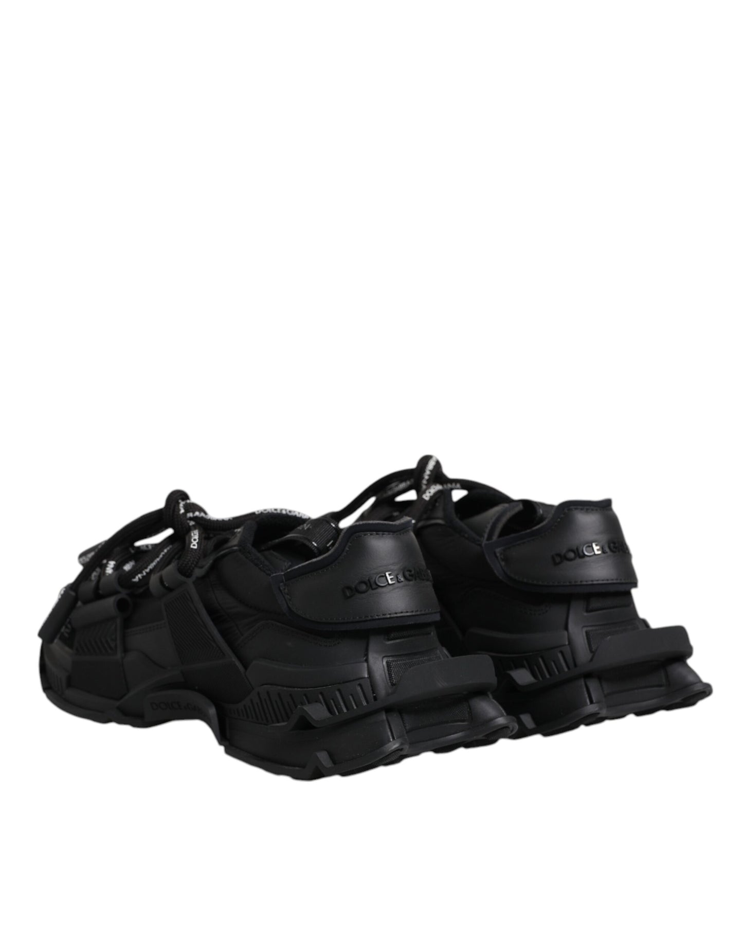 Baskets basses noires à lacets Dolce &amp; Gabbana Space