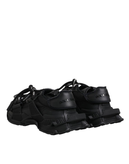 Baskets basses noires à lacets Dolce &amp; Gabbana Space
