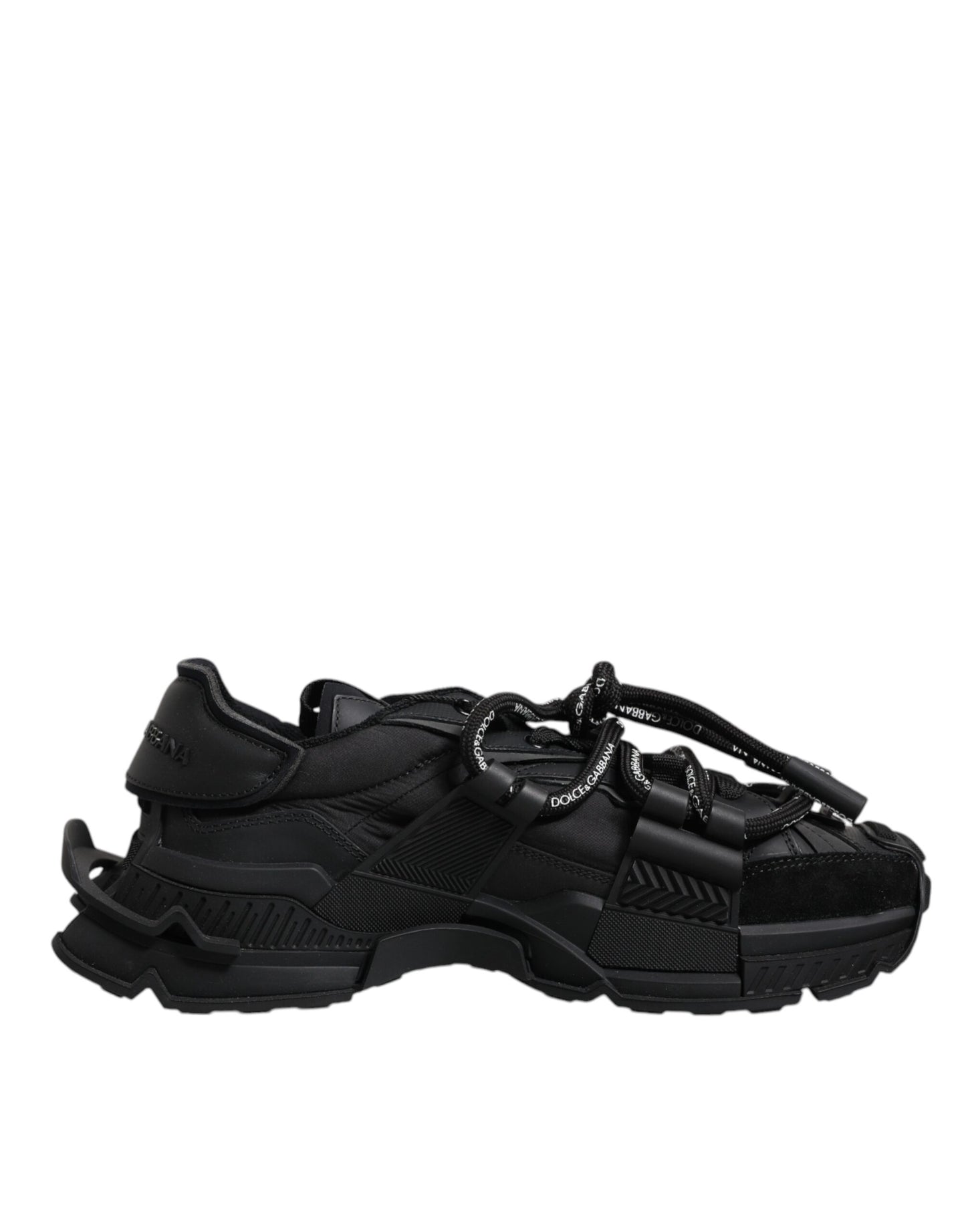 Baskets basses noires à lacets Dolce &amp; Gabbana Space