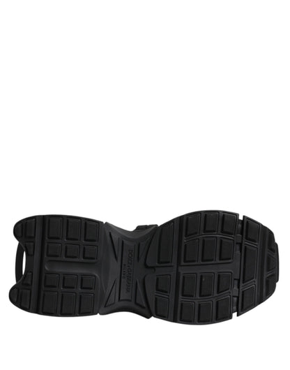 Baskets basses noires à lacets Dolce &amp; Gabbana Space